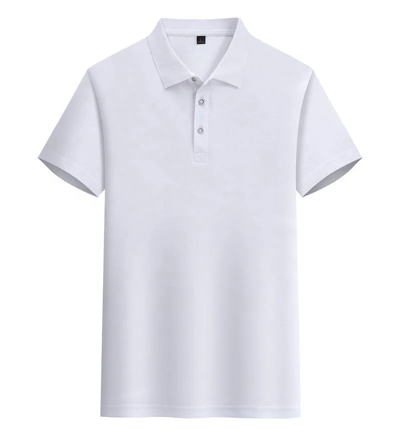 New 2024 Polyester White Golf Tennis Shirt Custom Logo Casual Absorb Sweat Men Sport Tennis Shirt