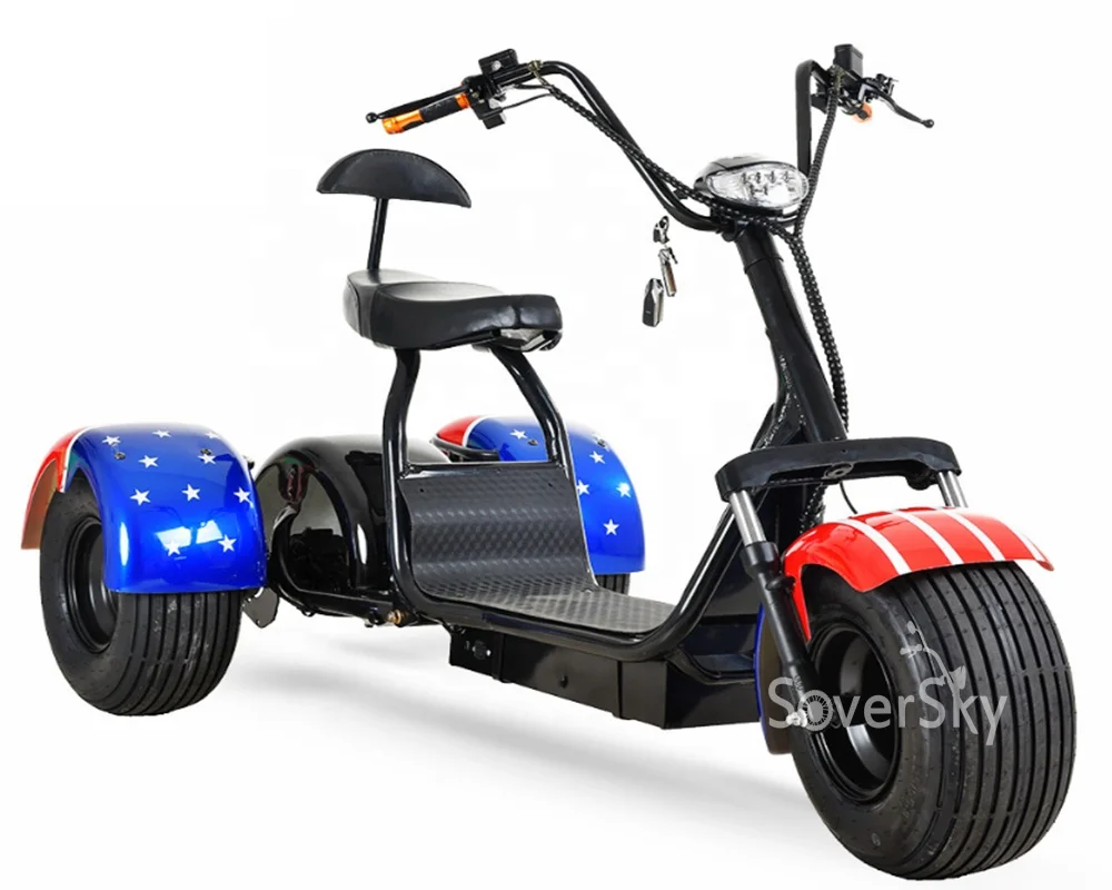 SoverSky EEC COC European  American Warehouse Stock Citycoco 1500w 2000w 3000w  Fat Tire Electric Scooter with EEC