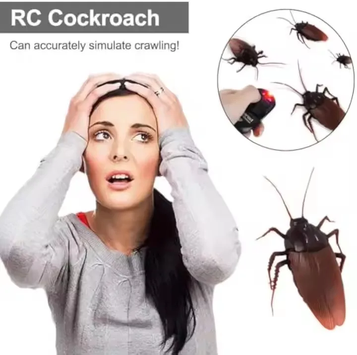 The Popular Insect Cockroach Model Rc Infrared Remote Control Halloween Spoofing Novelty Educational Toy For Children