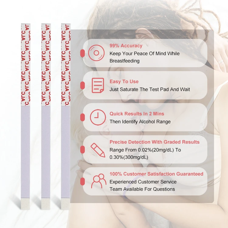 Saliva alcohol test strips with CE certificate