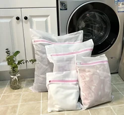 Hot Sale Custom Logo Delicate Wash Laundry Bag Laundry Mesh Bag with Zipper and Logo