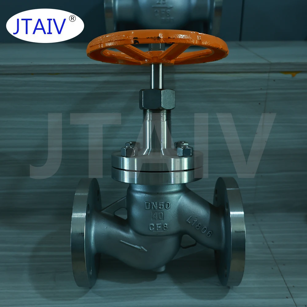 JTAIV SS304 S type thread Manual pipe fitting stop Valve Globe carbon steel in China  gate valve for oil globe valve