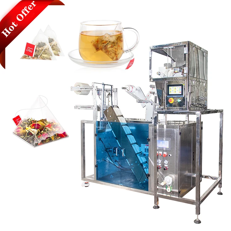 factory hot sale triangle small pyramidal bag  packing  filling machine for herbal rose tea sachet bag