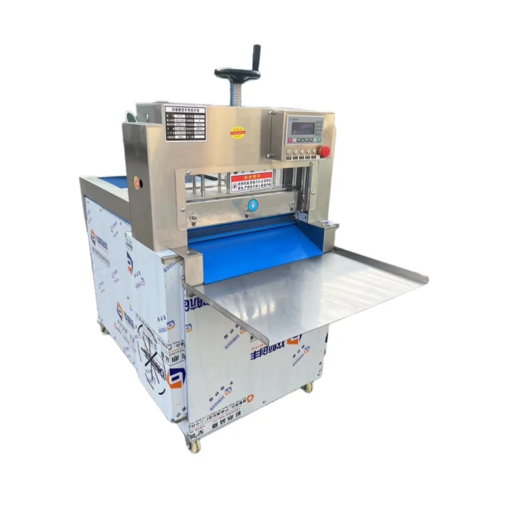 CNC Frozen Meat Slicer Cutter Goat Sheep Pork Beef Processing Equipment