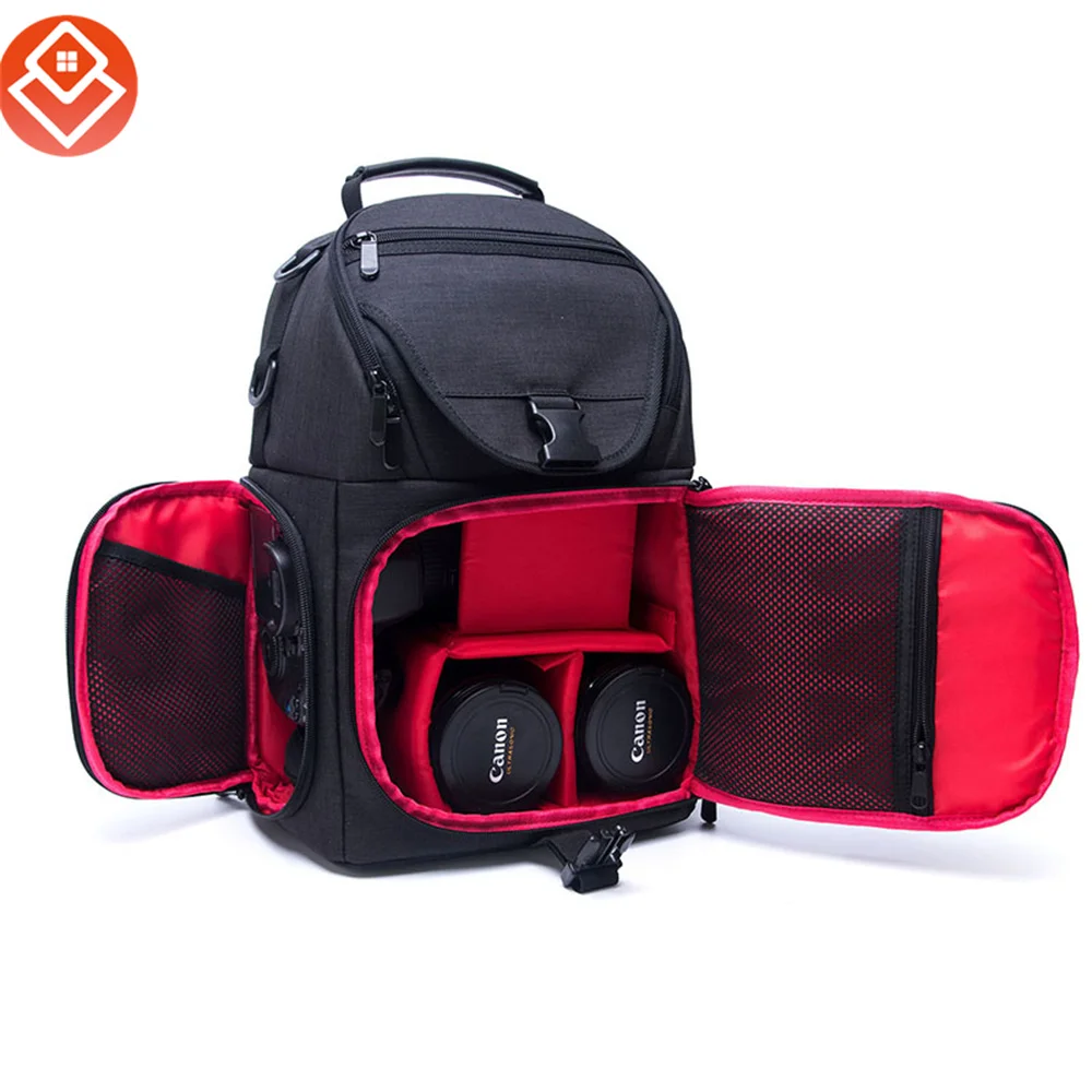 Waterproof Camera Bag Photo Cameras Backpack For Canon Nikon Sony 8012 Laptop DSLR Portable Travel Tripod Lens Pouch Video Bag
