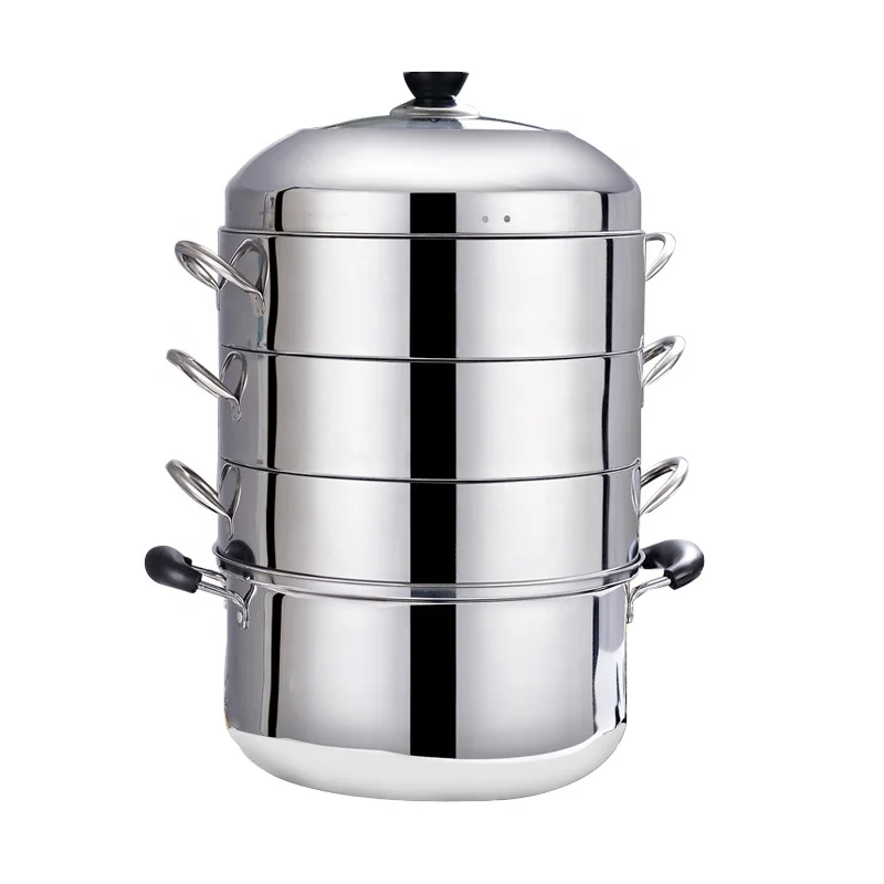 Commercial Cookware Multilayer Stainless Steel Steamer Pot Large Capacity Cooking Pot With SS Lid