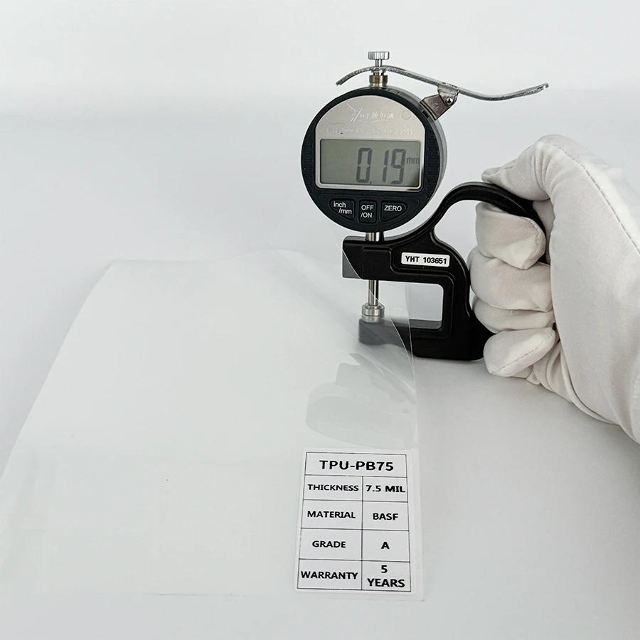 NASIDO 7.5mil TPU PPF Self-Healing Nano Coated Glossy Body Self-Adhesive Paint Protection Film for Cars