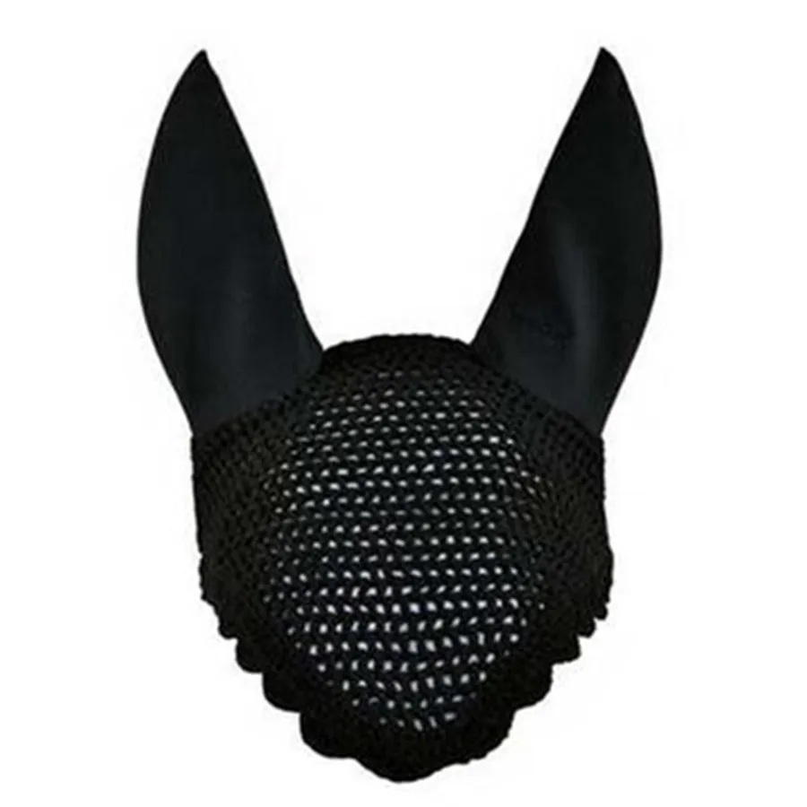 Two Tone Horse Riding crochet Fly Veils   Horse Riding Hand Knitted Ear Bonnets   Horse Riding Cotton Ear Nets