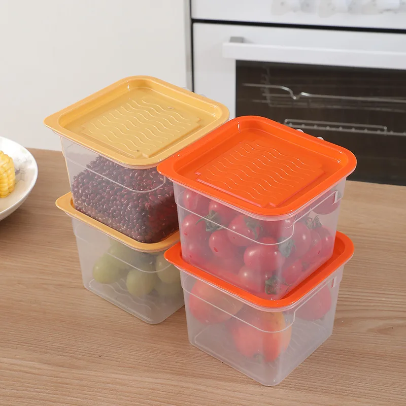 Refrigerator Preserving Container Freezer Drawer Storage Box Vegetable Fruit Fresh Keeping Box Plastic Egg Crisper H1269