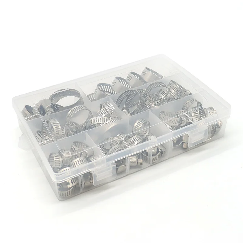 80 шт. хомуты для шлангов из нержавеющей стали