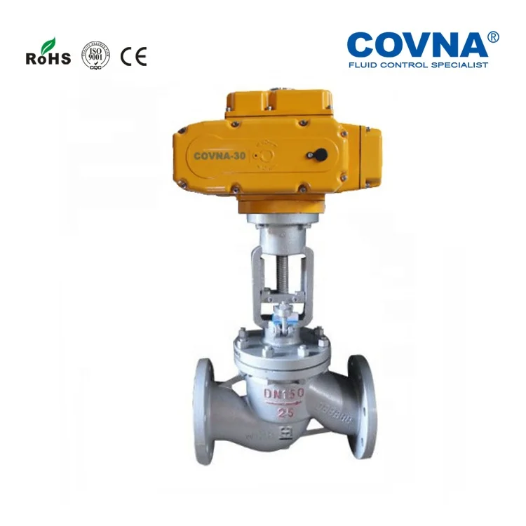 High Pressure 2.5 MPa Ductile Iron 2' Motorized Electric Motor Operated PN16 Globe Valve for Oil and Gas