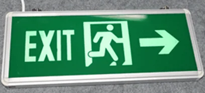 Cheap Price LED Rechargeable Double Sides LED Exit Signs Light  With Battery Backup For Emergency