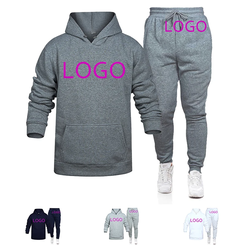 
customized logo OEM&ODM track suit sportswear men custom sweat suit jogging sets 