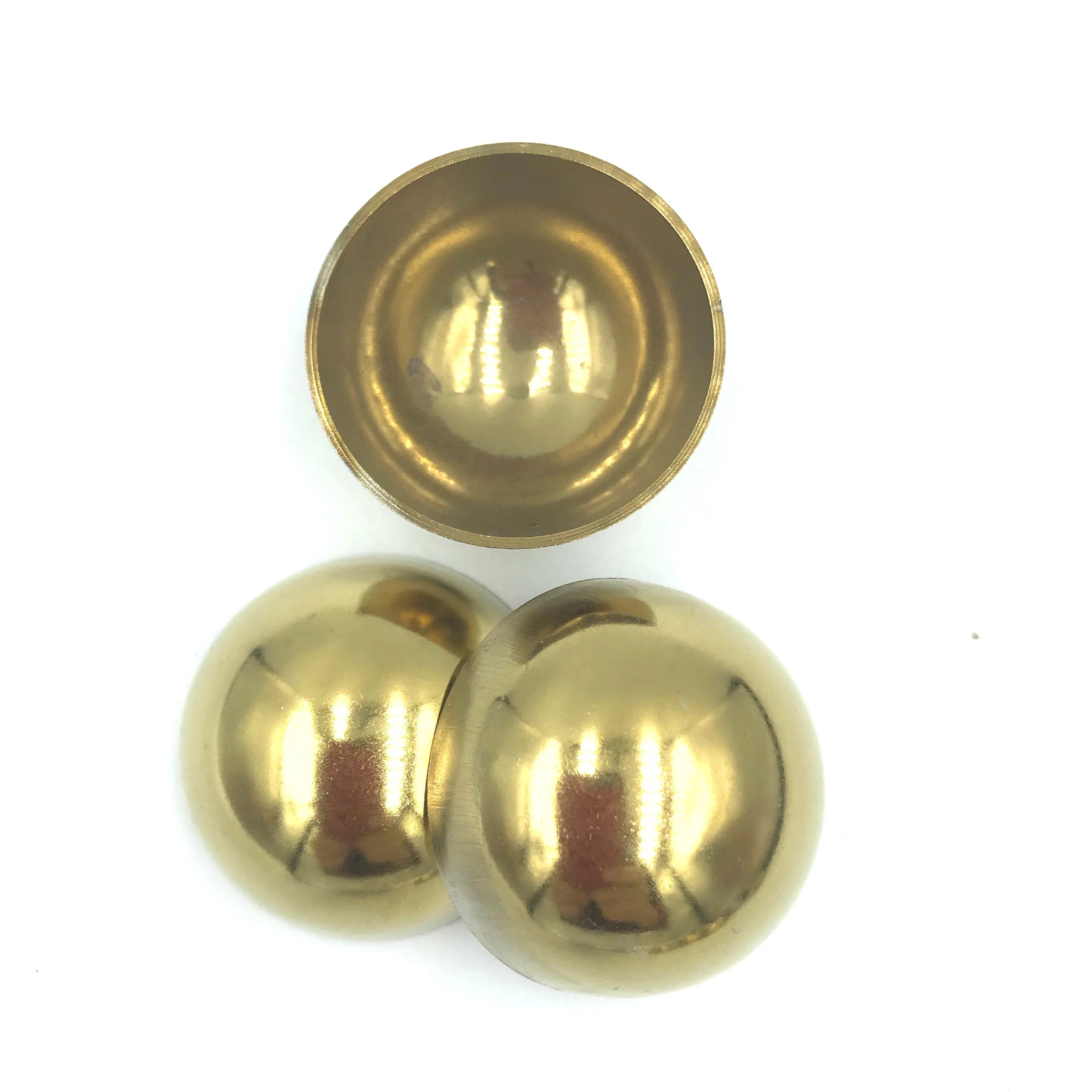 Golden Stainless Steel Half Round Ball 500mm Outdoor Sculpture Hollow Metal Steel Sphere Steel Hemisphere