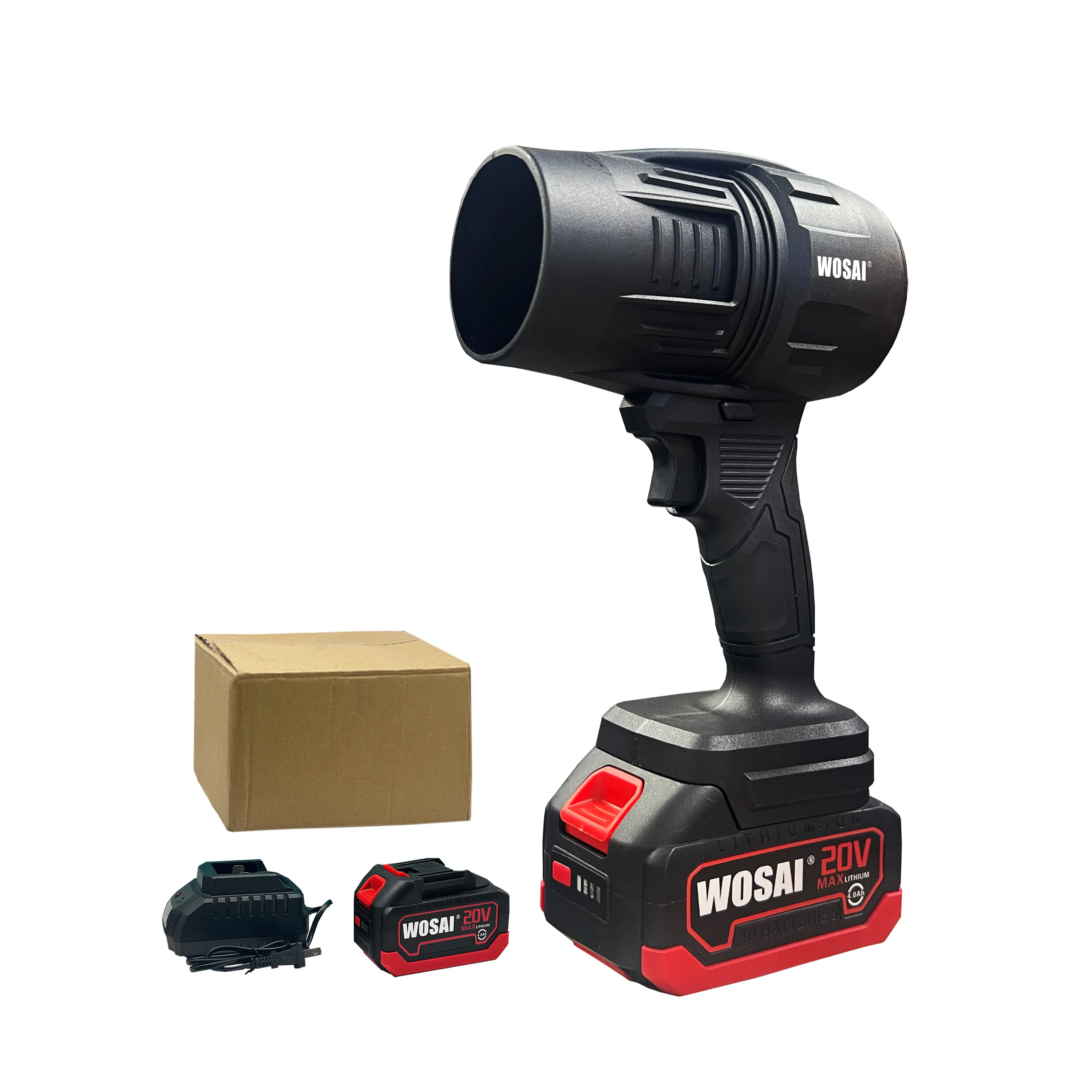 WOSAI 650g Thrust 1050w Battery Detachable Supper Big Jet Fan Dry Car Blower Air Hammer Industrial Hair Dryer