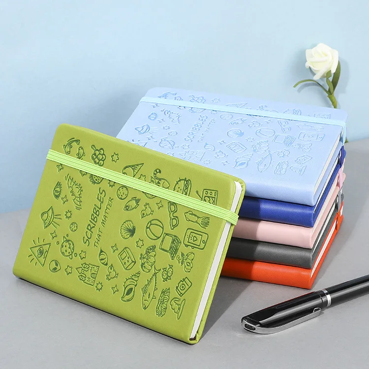 Source Factory office school papeleria portable pocket leather PU notebook stationery supplies A6 journal
