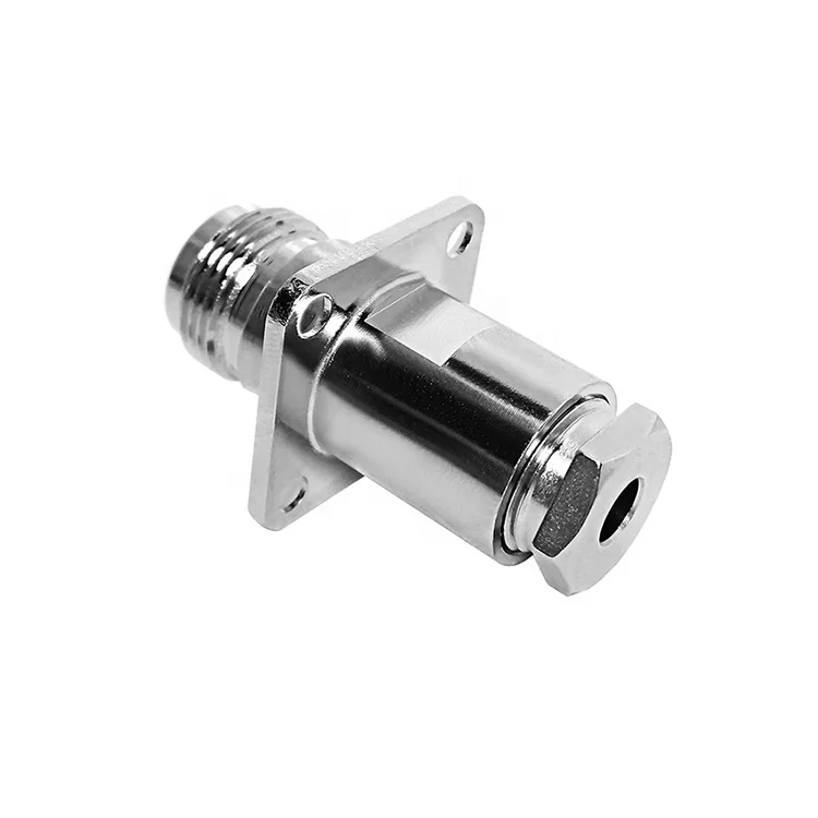RF Adapter N Female plug Connector Coaxial Circular Connector Adapter 4 Hole Flange Connector Rg213