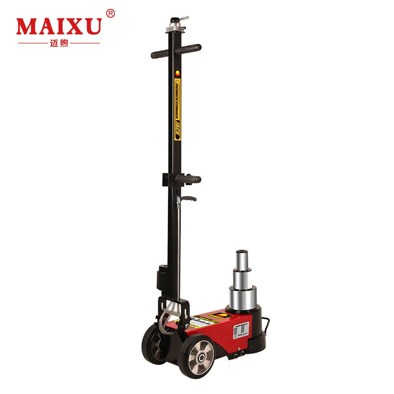 3-stage 15/30/60ton Truck repair tools pneumatic hydraulic air floor jack chrome folded type