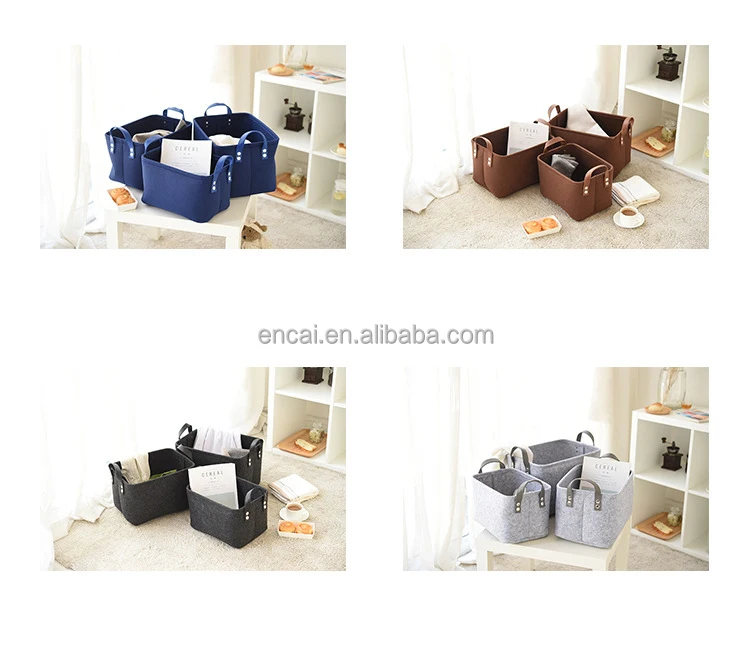 Корзина из войлока для хранения корзина декоративных игрушек собак подарков дома офиса шкафа