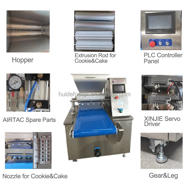 Family Cake Making  Machine Automatic  dry cake Depositor Machine Cake production line