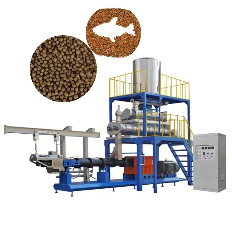 Full Automatic Pet Fish Feed Meal Processing Making Machine Production Equipment Line