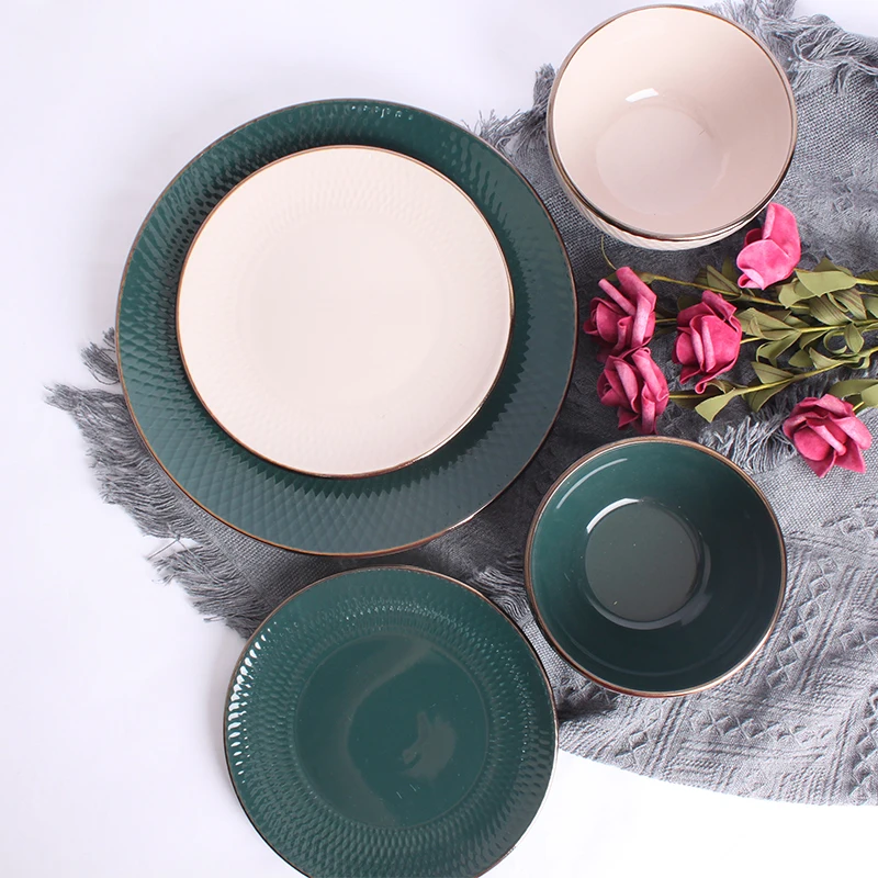 16pcs Puality Best Wholesale Dine Room Essential Stoneware Ceramic dinner dinnerware set