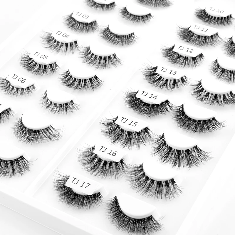 Hollyren Dropshipping Products 2023 Super Light Luxury Triangle Fiber Lash 3D Effect Faux Mink Lashes