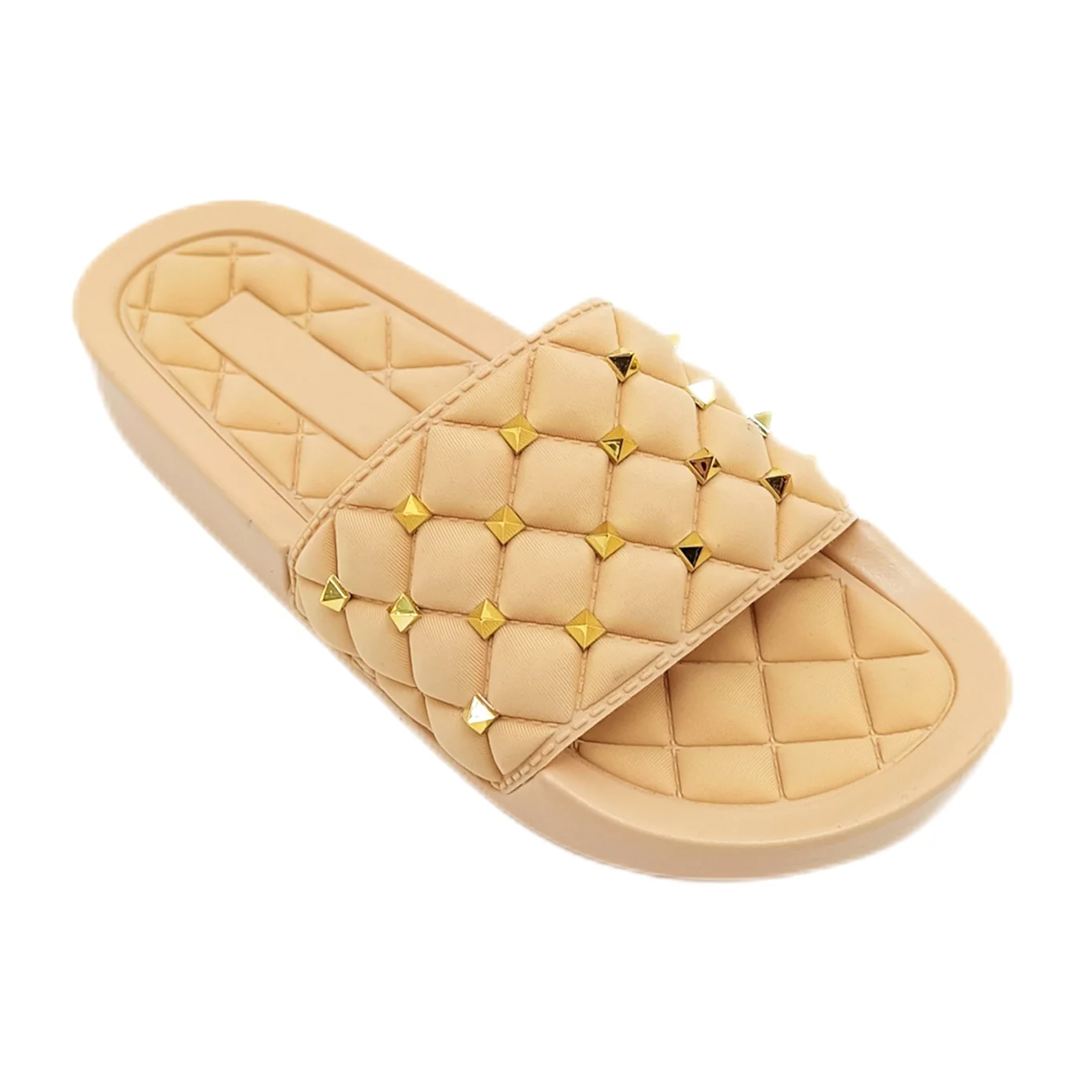 Popular Rivets Flat Sandals For Ladies Flip Flops Outdoor Women Casual Shoes Sponge Slippers