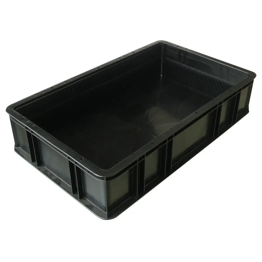 ESD pp plastic box Black PCB Packing Storage Component Container Plastic Circulation Antistatic Box