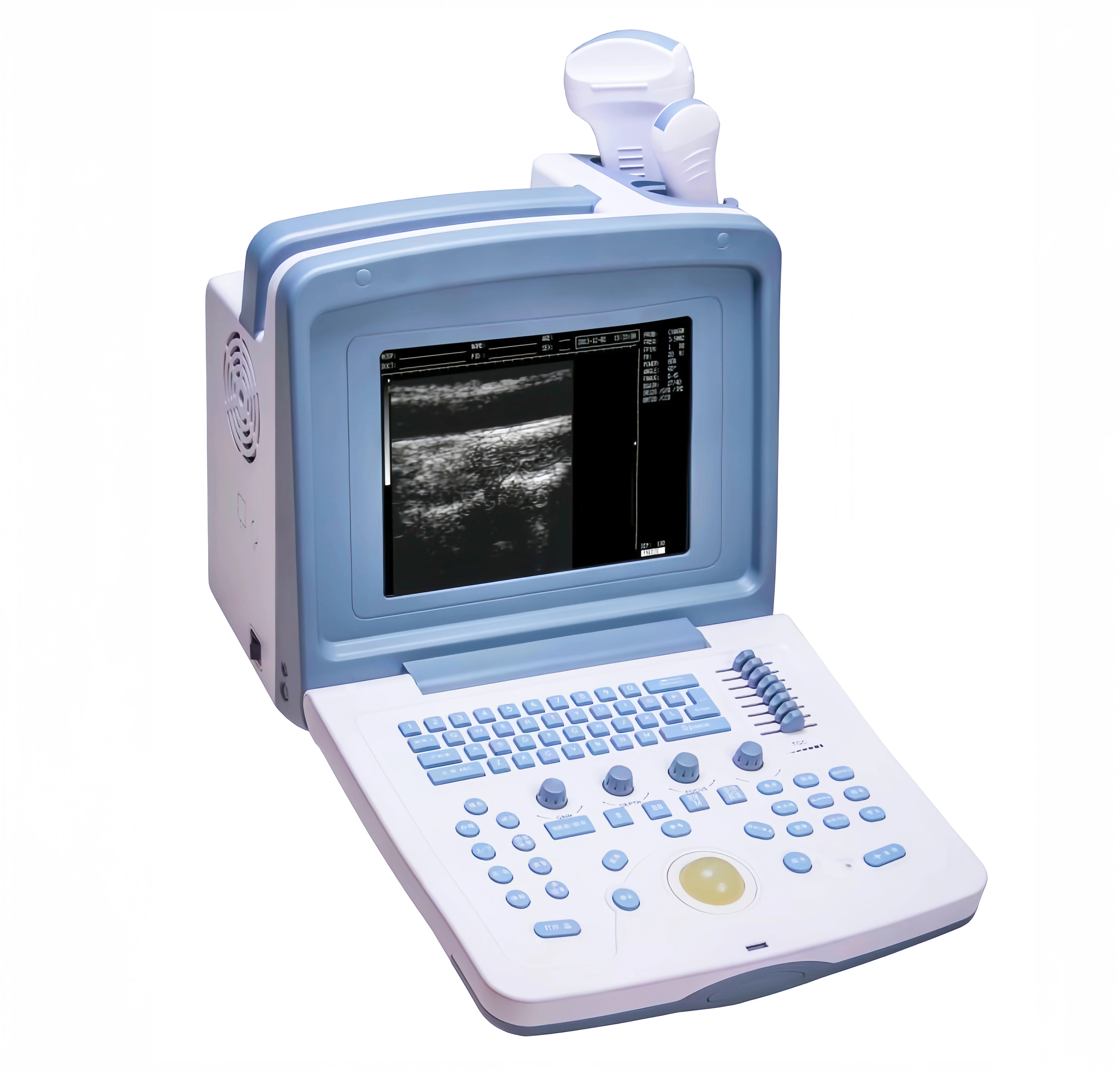 WELLD Medical Machine Portable Veterinary Human Doppler Multi-Frequency Probes Full Digital Ultrasonic Diagnostic System Scanner