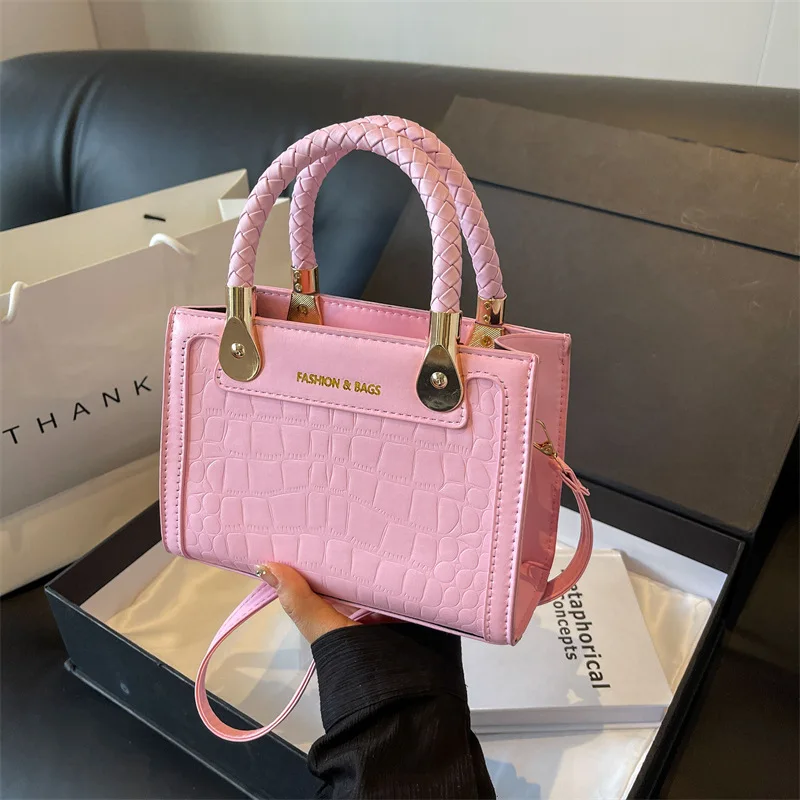 New Design Casual Hand Bag 2024 Wholesale Brand  lady Crocodile pattern  PU Leather Large Capacity Shoulder  Bags For Women