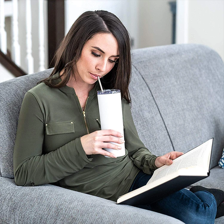 Double Wall Insulated Vacuum 20oz Sublimation Tumbler Straight Blank Sublimation Tumbler for Wholesale