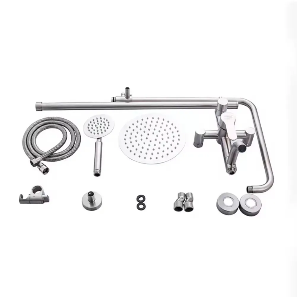 Piano Shower Set LED Digital Smart Wall Mounted Thermostatic Shower Valve Mixer Set
