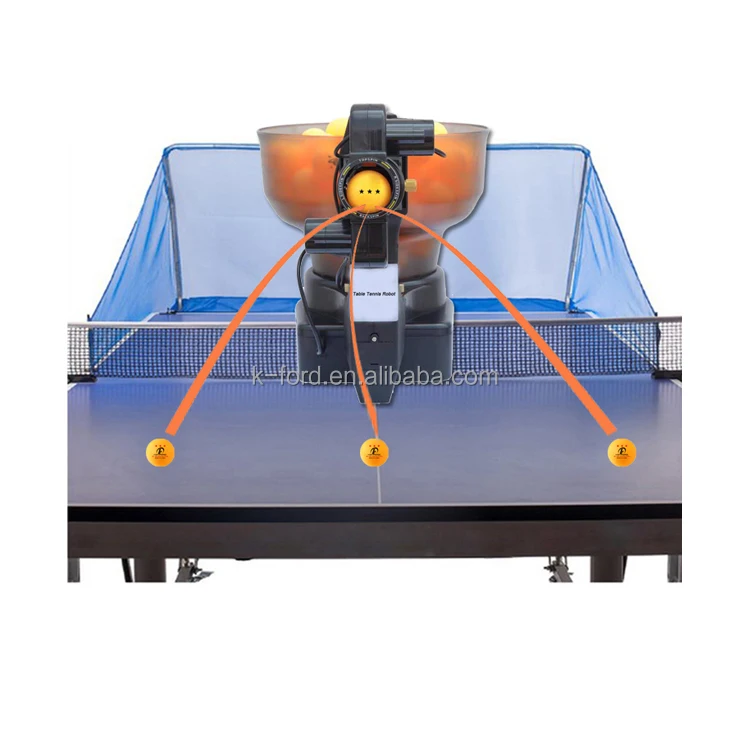 Konford Professional Automatic Ping-Pong Trainer Robot High Quality Pingpong Ball Equipment Table Tennis Robot with Catching Net