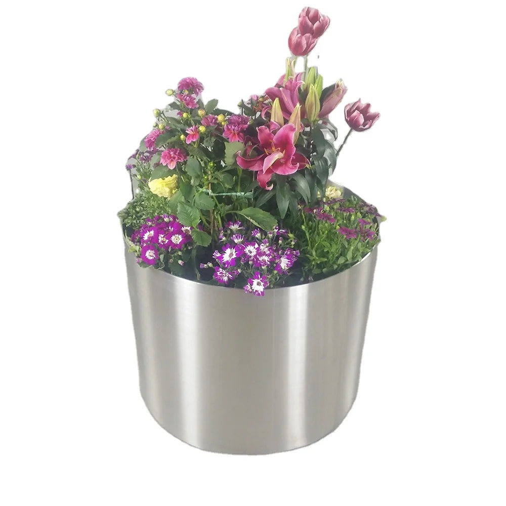 
Custom Outdoor or Indoor Metal Stainless Steel Flower Planters Large for Home or Garden Use 