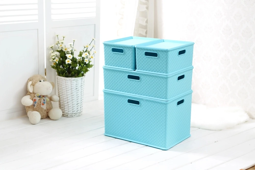 Kworld High Quality Multifunction Eco-friendly Sundries Organizer Lid Carry Handle New Stackable Storage Home Kitchen Dispenser