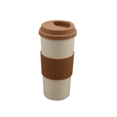 
Promotion water bottle biodegradable reusable eco-friendly wheat straw fiber mug 
