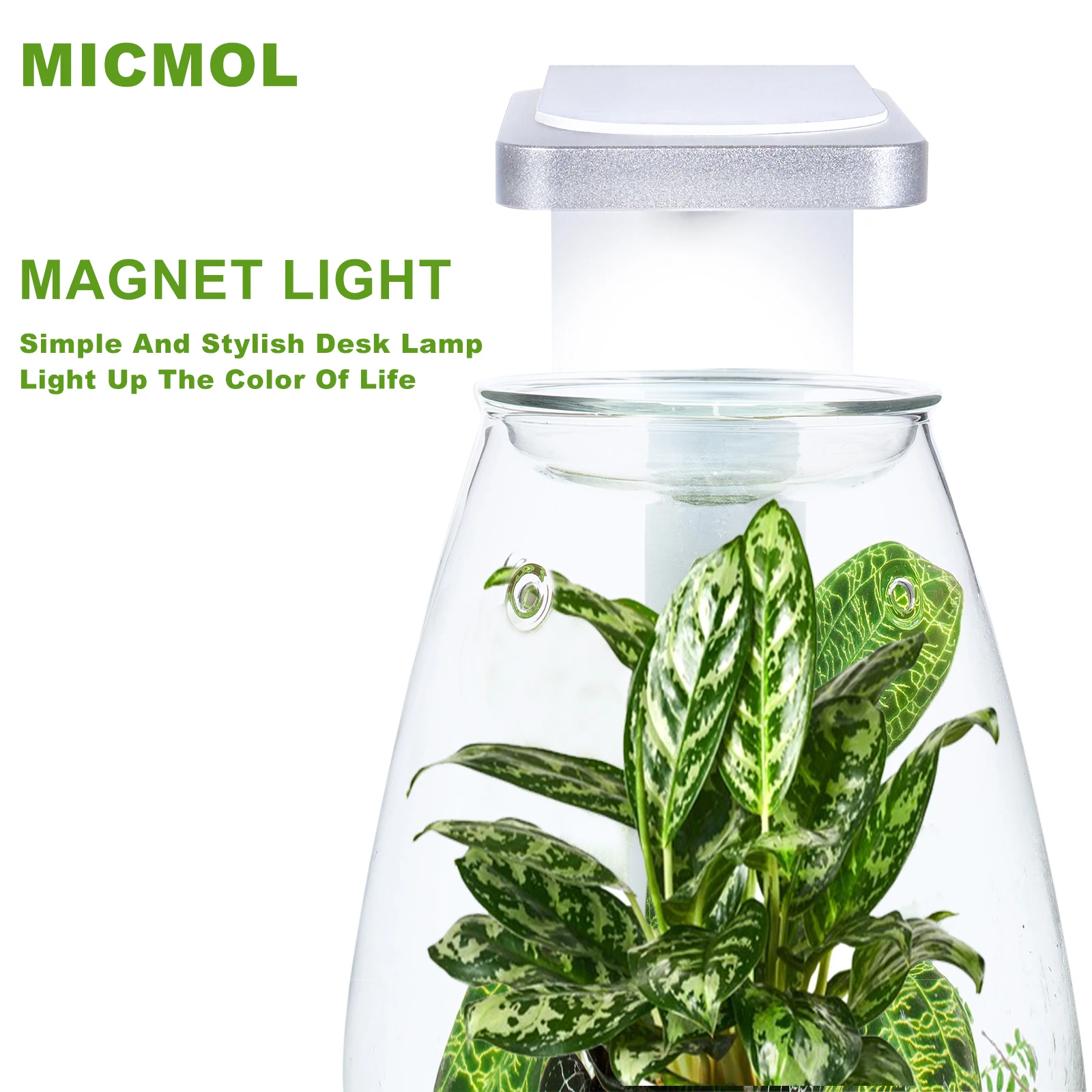 2024 MICMOl Energy Saving  Magnetic  Light 10W BUTTON APP Controller For Small Aquarium Tanks and Aquascaping LED Aquarium Light