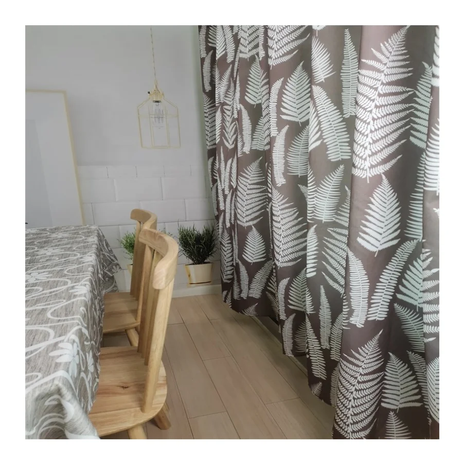 Hot sell blackout curtains minimatt printed oxford fabric for hometextile window curtain living room bedroom