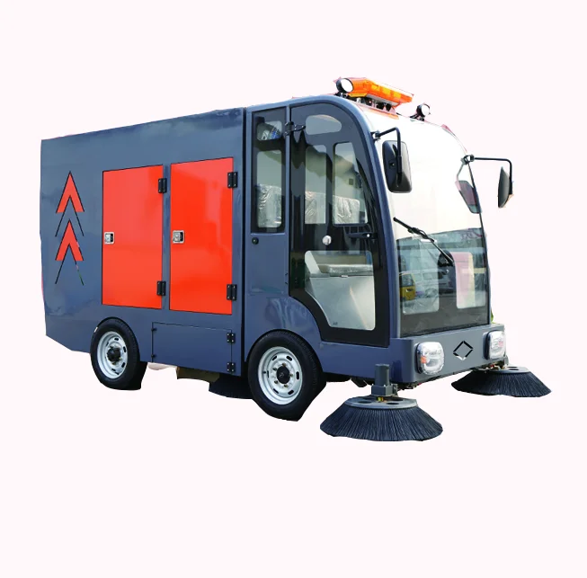 Large Electric Road Sweeper Street street-sweeping