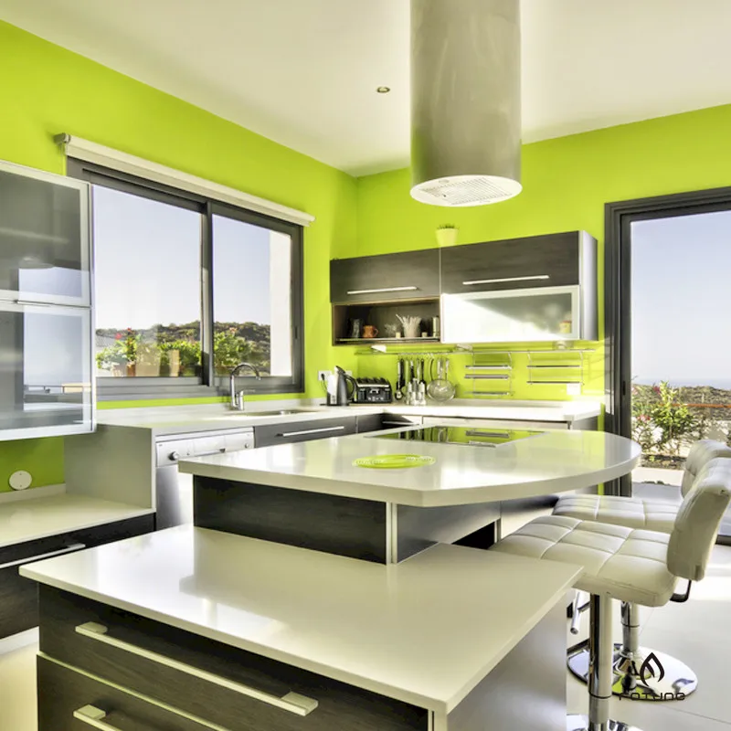 Guangdong Factory Outlet Artificial Quartz Slab Kitchen Remodeling Material Quartz Stone Compound Stone for Kitchen Countertop