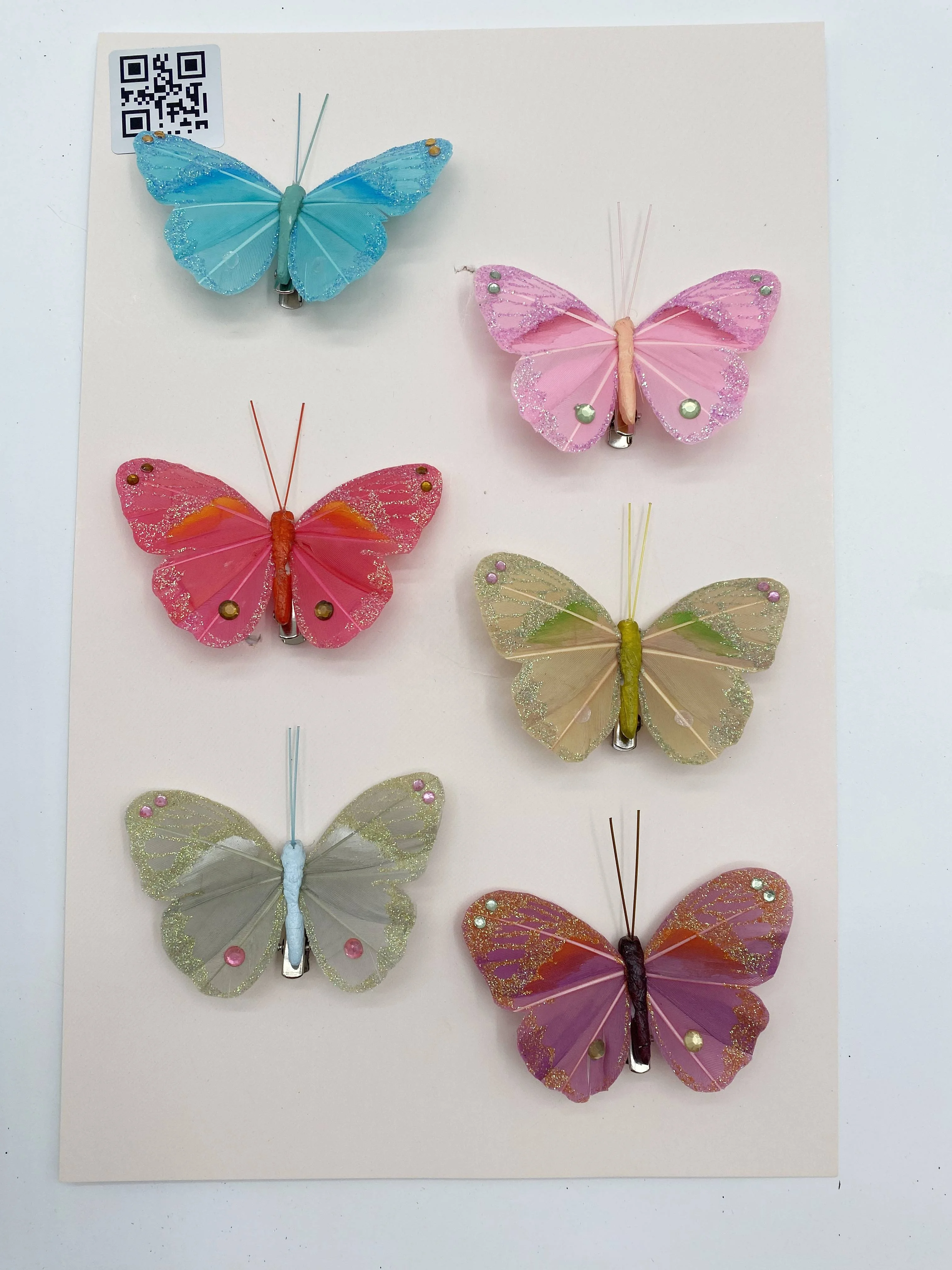 8cm butterfly for Christmas decoration artificial butterflies artificial multi colors feather small butterfly