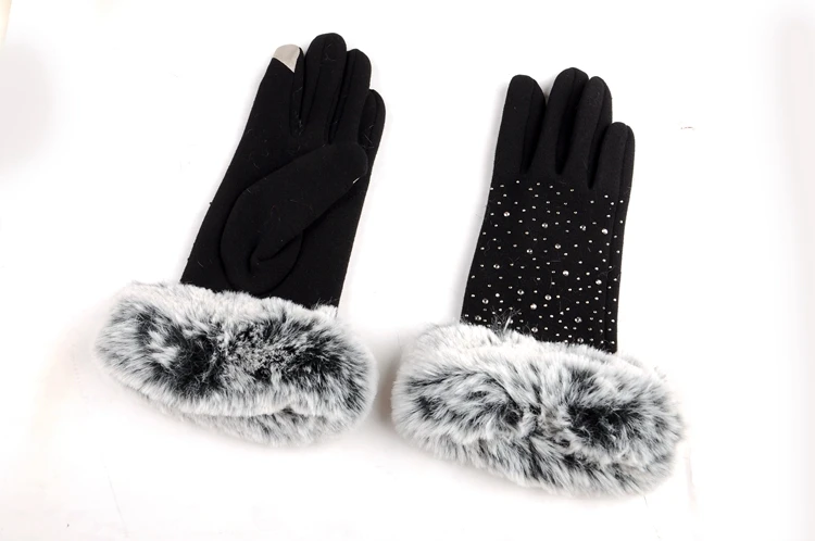 
Winter Warm Gloves Touch screen Outdoor Cycling Gloves For Women custom made 