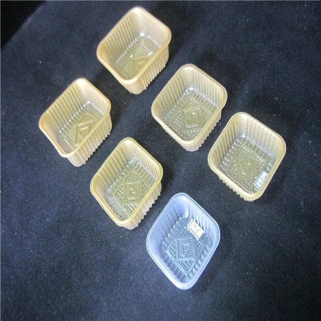 disposable  gold  PP Plastic  blister mooncake tray