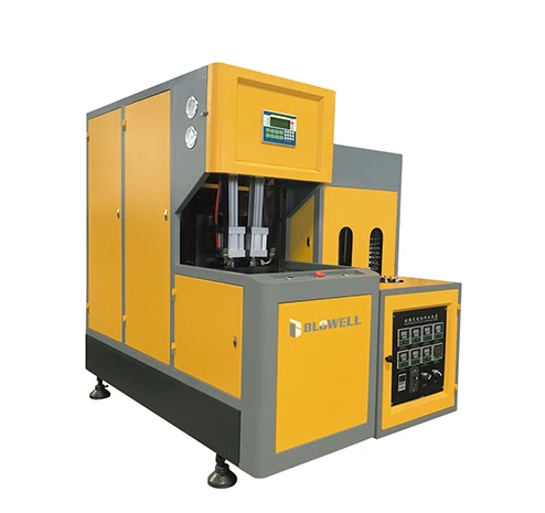 2cavities 3 cavities plastic bottle  cosmetic cream jar small scale pet blowing moulding machine