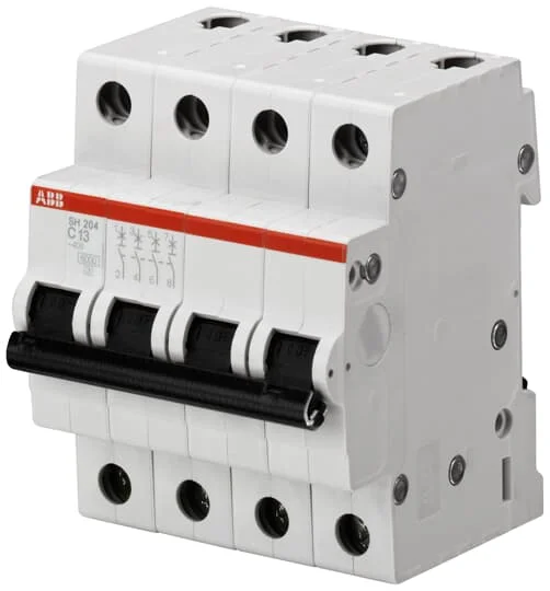 ABB SH204-D4 Miniature Circuit Breaker - 4P - D - 4 A