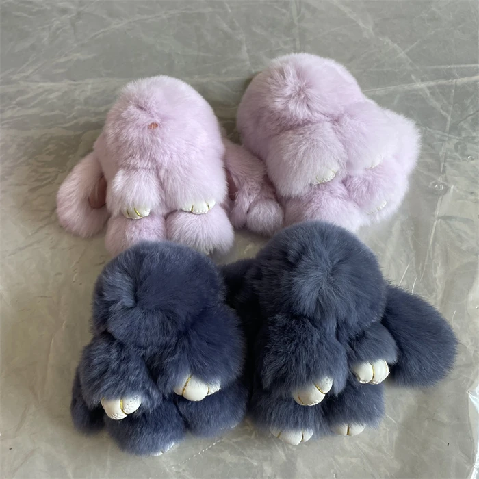 Custom Pendant Natural Fur Keychain Toys