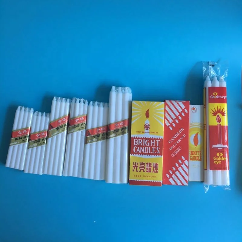 libya candles10pcs Burning Non Drip Lighting  White paraffin wax made factory