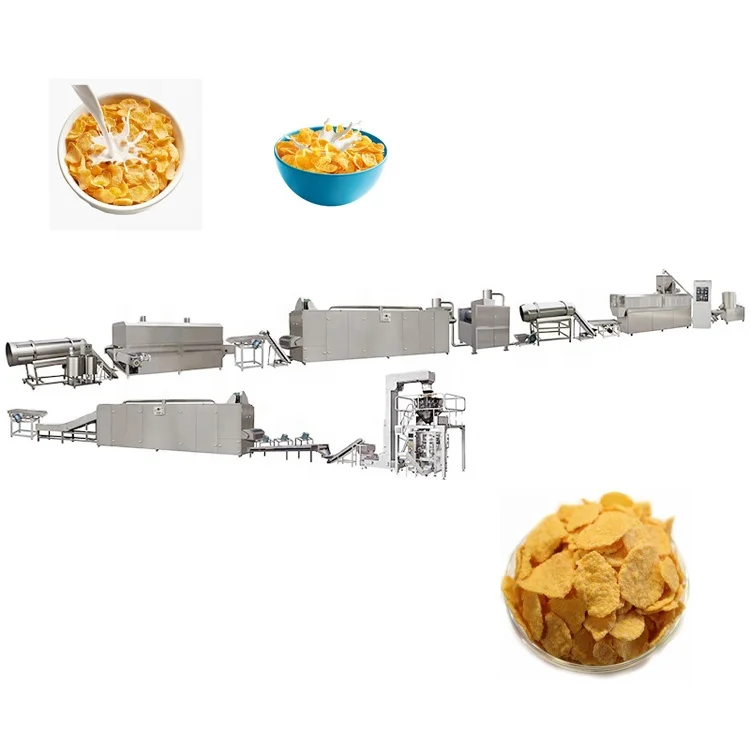 Automatic Puff Rice Snack Food Making Machine Puffed Nutrition Breakfast Food Production Plant