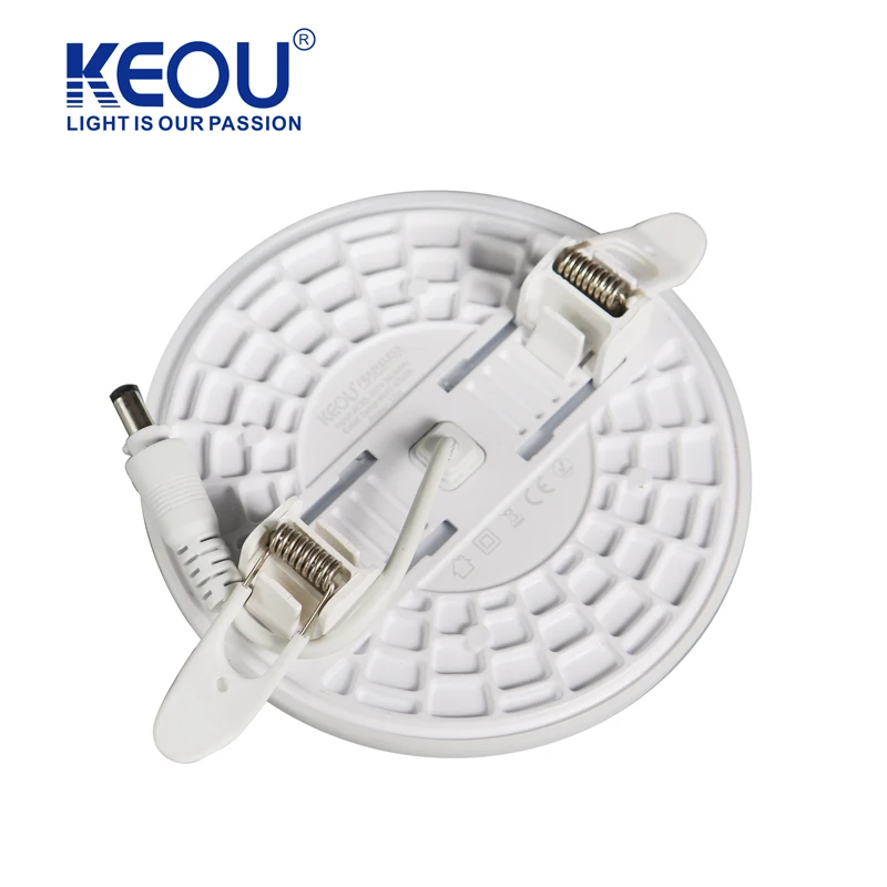 hot sale aluminum Adjustable embedded PC lampshade 18W 3D panel light for commercial